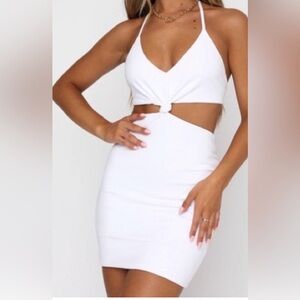 White Fox Dream Team Mini Dress White